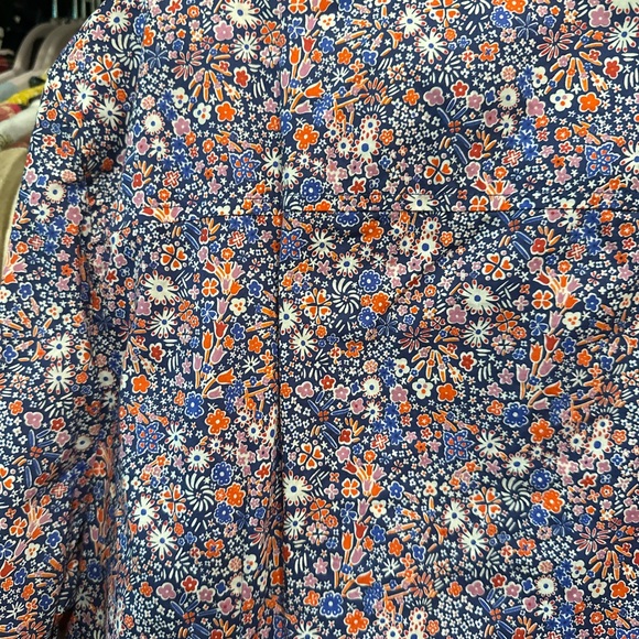 J. CREW Liberty Print Blouse “Kayoko” Ditsy Floral Fine Cotton NWT Size 14 Poppy - Picture 7 of 7